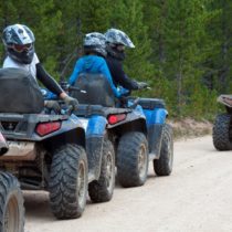 Men riding on their ATV's